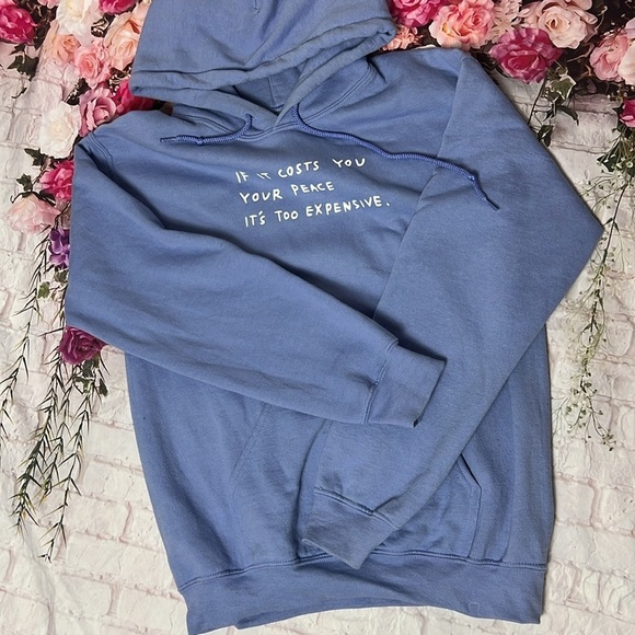 Wear the Peace lavender hoodie size S - Picture 2 of 11